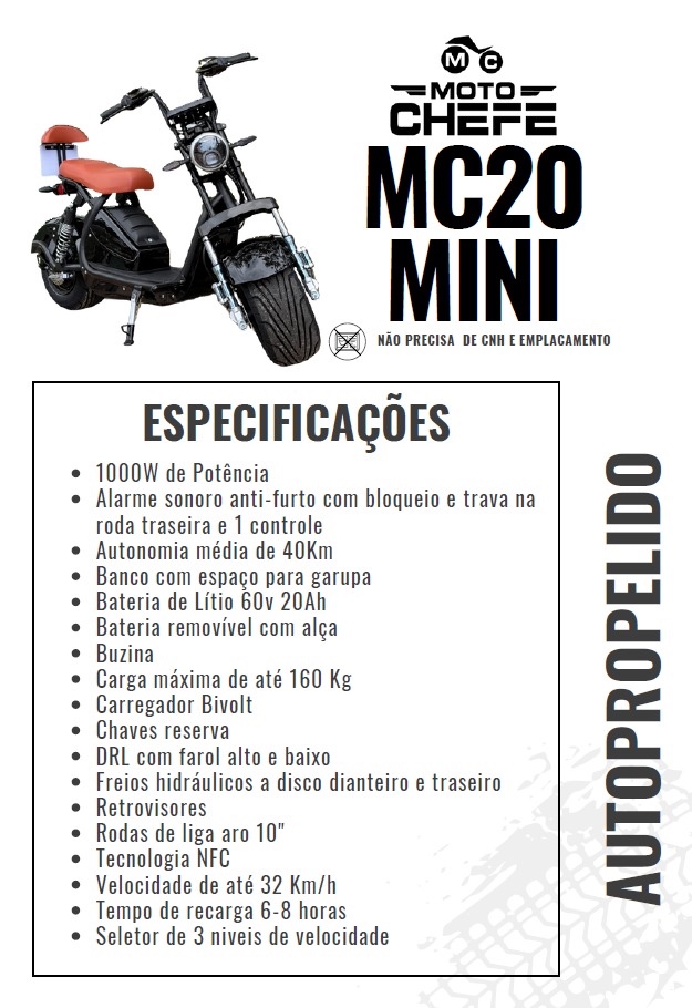 Scooter elétrica MC20 MINI
