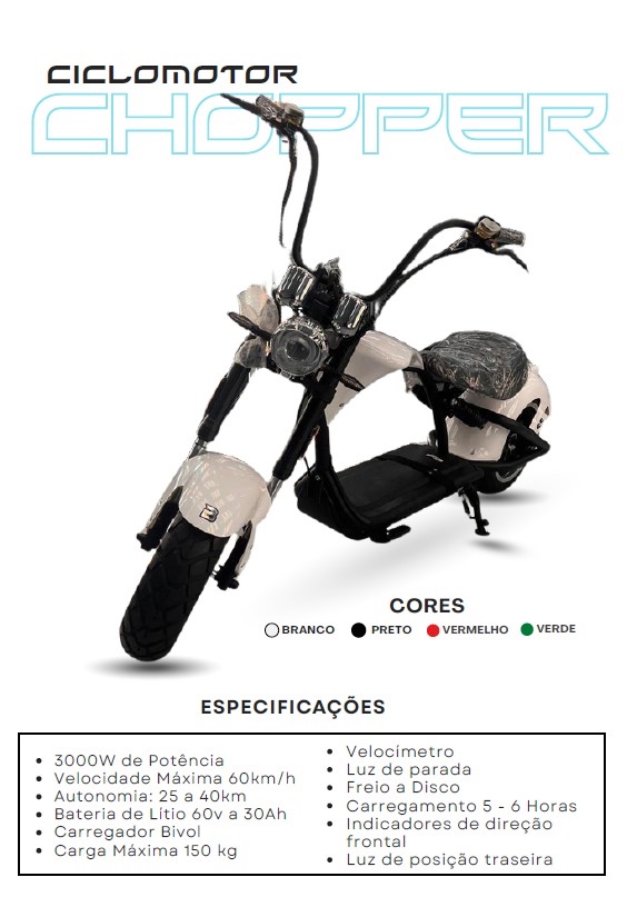 Scooter elétrica CHOPPER