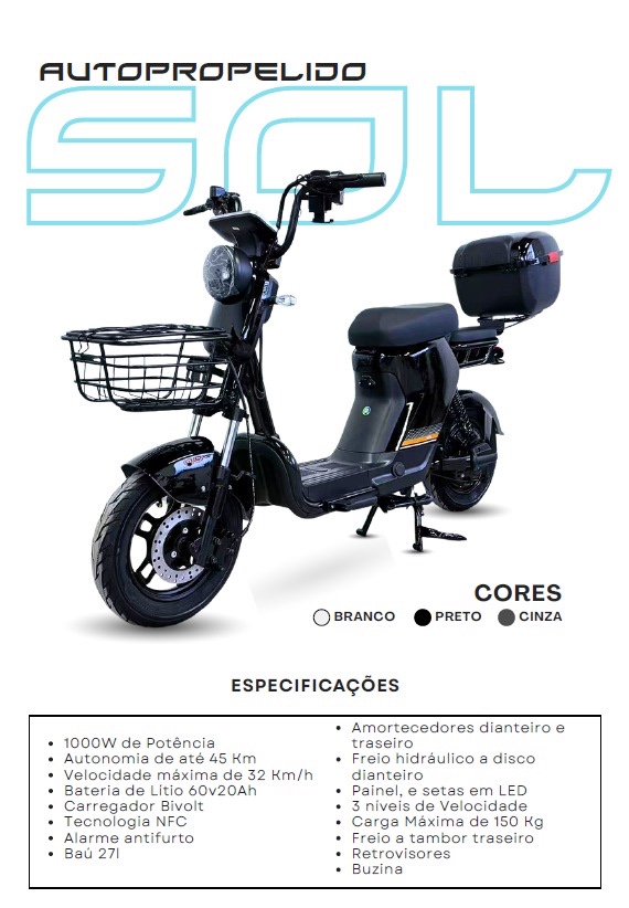 Scooter elétrica SOL