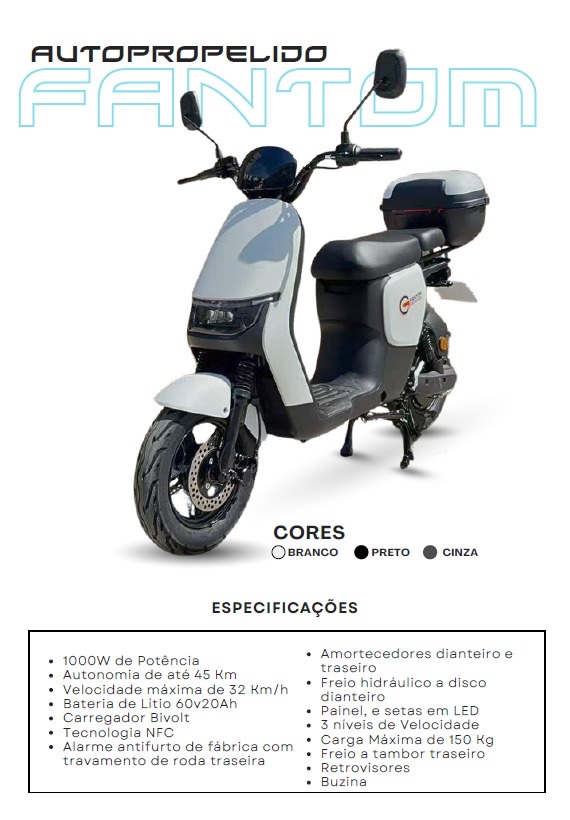 Scooter elétrica PHANTOM